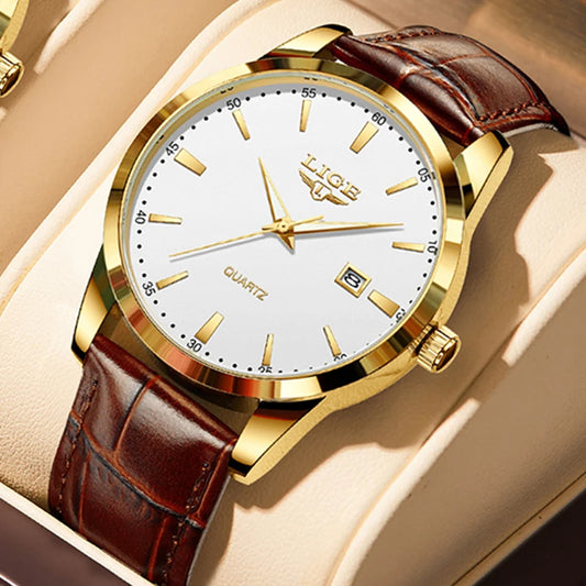 Maison Avelon Impérial — Montre Homme Cuir Marron Élégance