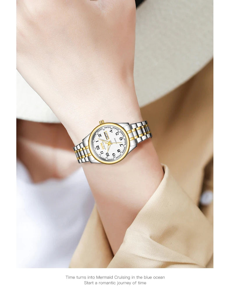 Maison Avelon Élise — Montre Femme Acier Élégante