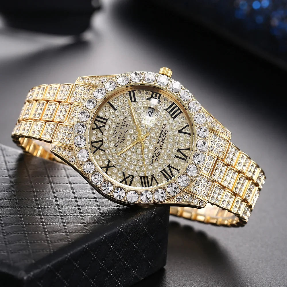 Maison Avelon Prestige Gold — Montre Homme Dorée Élégance Signature