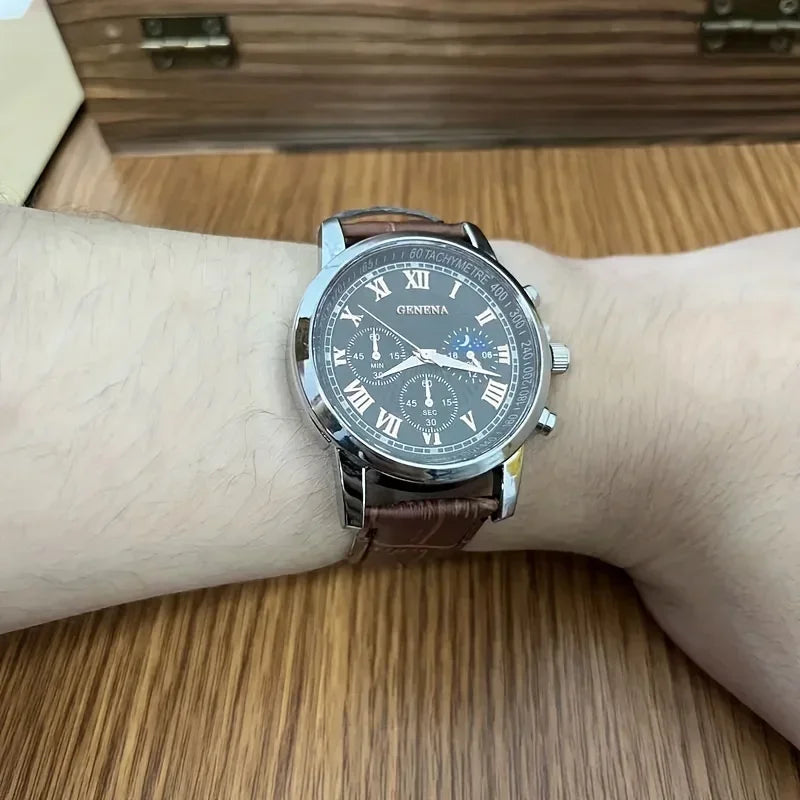 Maison Avelon Classique — Montre Homme Cuir Raffiné
