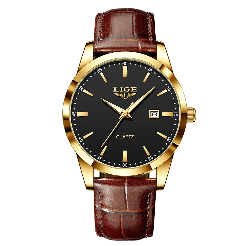 Maison Avelon Impérial — Montre Homme Cuir Marron Élégance