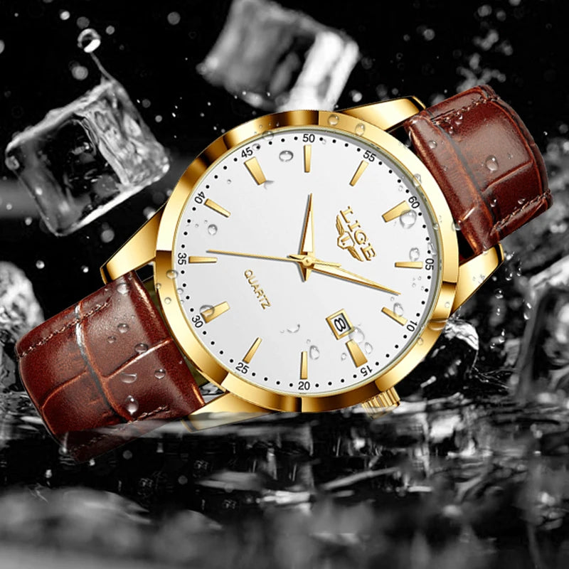 Maison Avelon Impérial — Montre Homme Cuir Marron Élégance