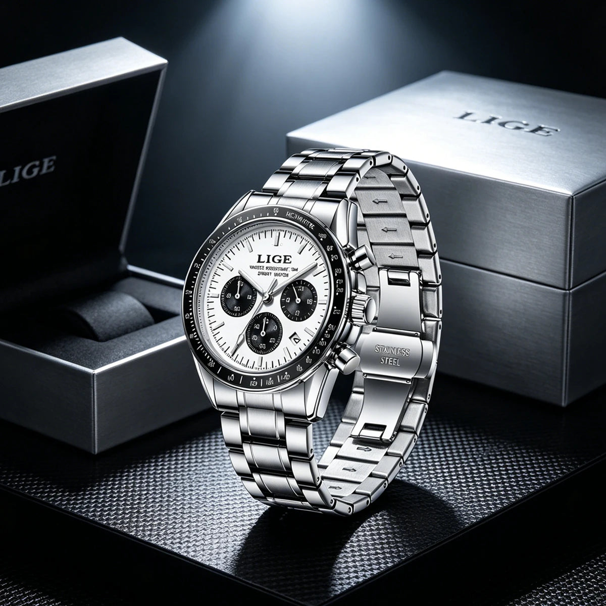 Maison Avelon Éclipse — Montre Homme Élégance Acier