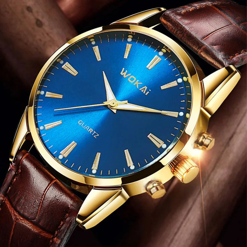 Maison Avelon Héritage — Montre Homme Cuir Élégance Chronographe