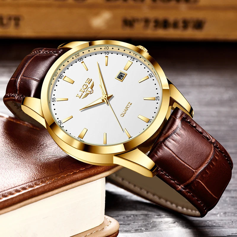Maison Avelon Impérial — Montre Homme Cuir Marron Élégance