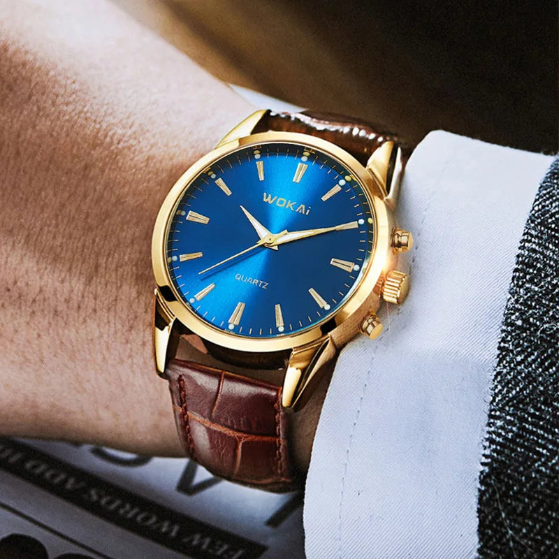 Maison Avelon Héritage — Montre Homme Cuir Élégance Chronographe