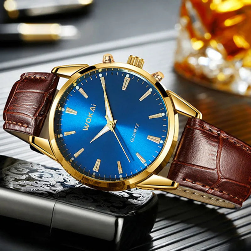 Maison Avelon Héritage — Montre Homme Cuir Élégance Chronographe
