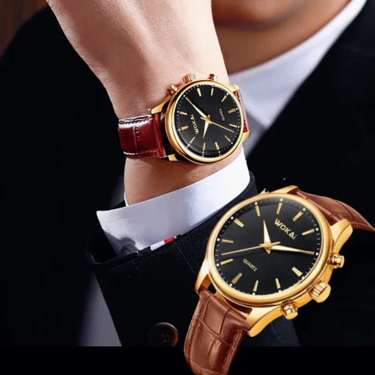 Maison Avelon Héritage — Montre Homme Cuir Élégance Chronographe