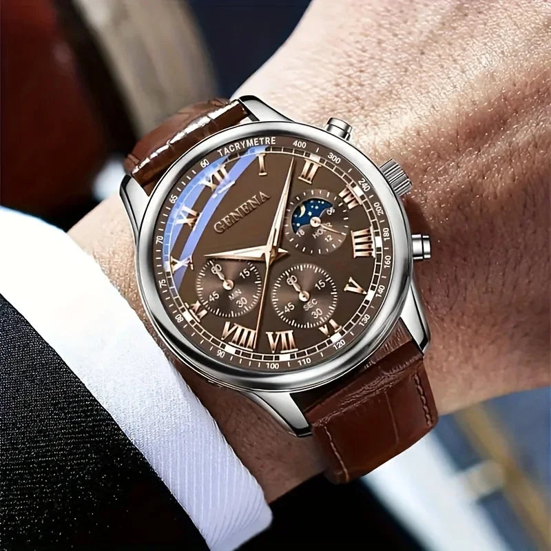 Maison Avelon Classique — Montre Homme Cuir Raffiné