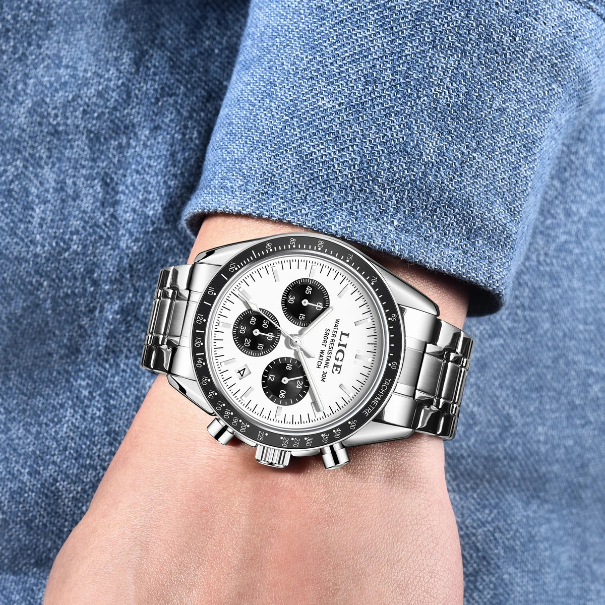 Maison Avelon Éclipse — Montre Homme Élégance Acier
