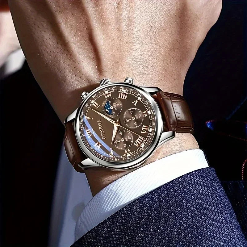 Maison Avelon Classique — Montre Homme Cuir Raffiné