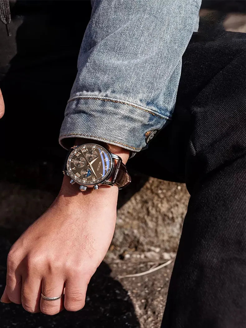 Maison Avelon Classique — Montre Homme Cuir Raffiné