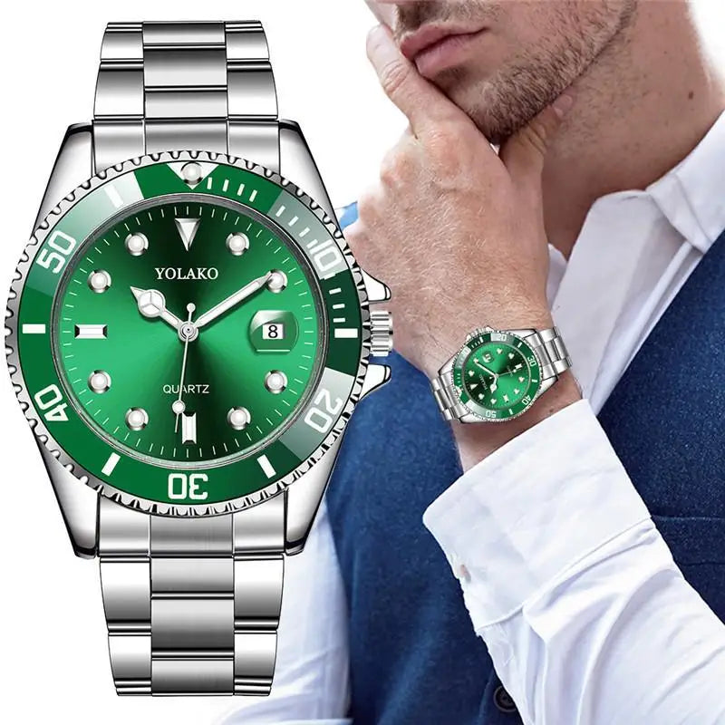 Maison Avelon Vertige — Montre Homme Acier Cadran Émeraude