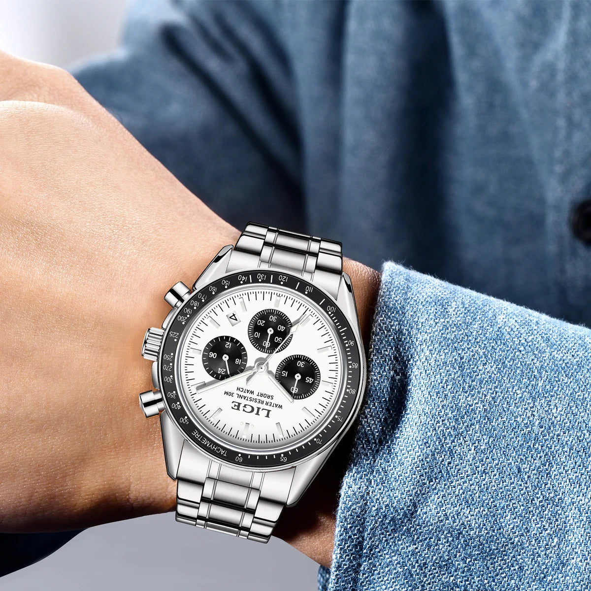 Maison Avelon Éclipse — Montre Homme Élégance Acier