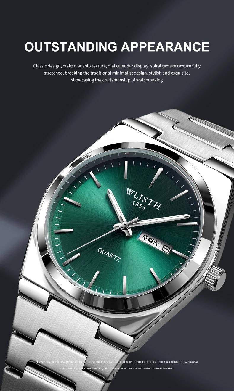 Maison Avelon Titan — Montre Homme Acier Lumineuse Calendrier