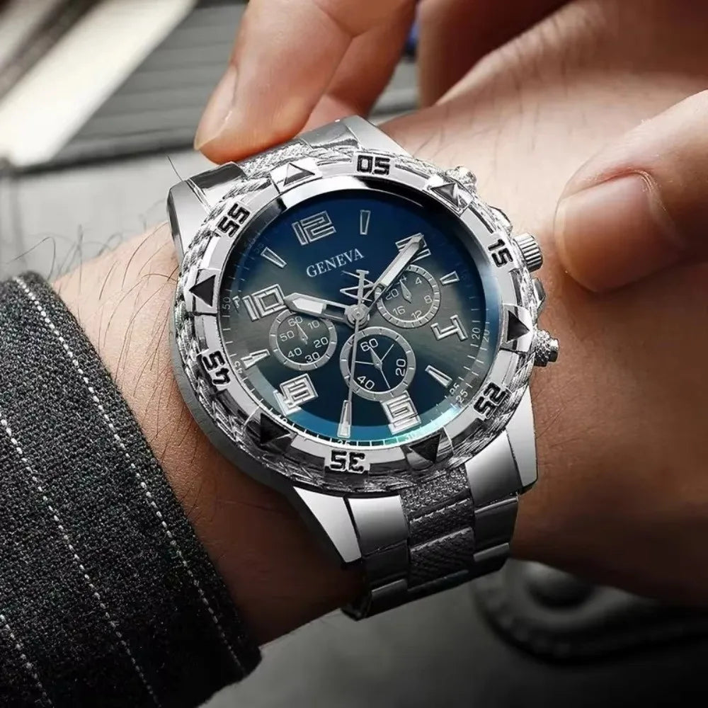 Maison Avelon Atlas — Montre Homme Grand Cadran Acier Prestige