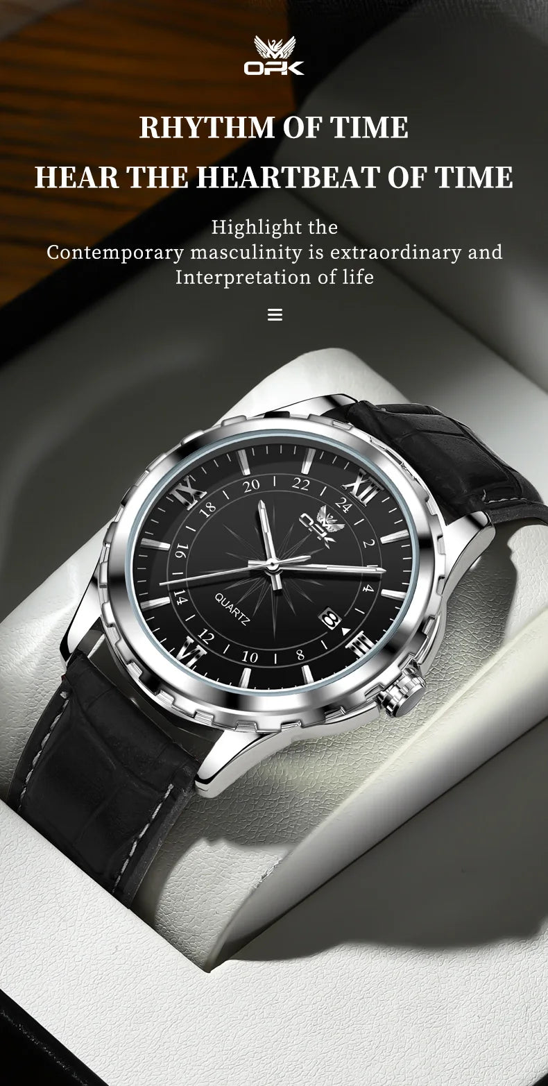 Maison Avelon Éternel — Montre Homme Acier Calendrier Prestige