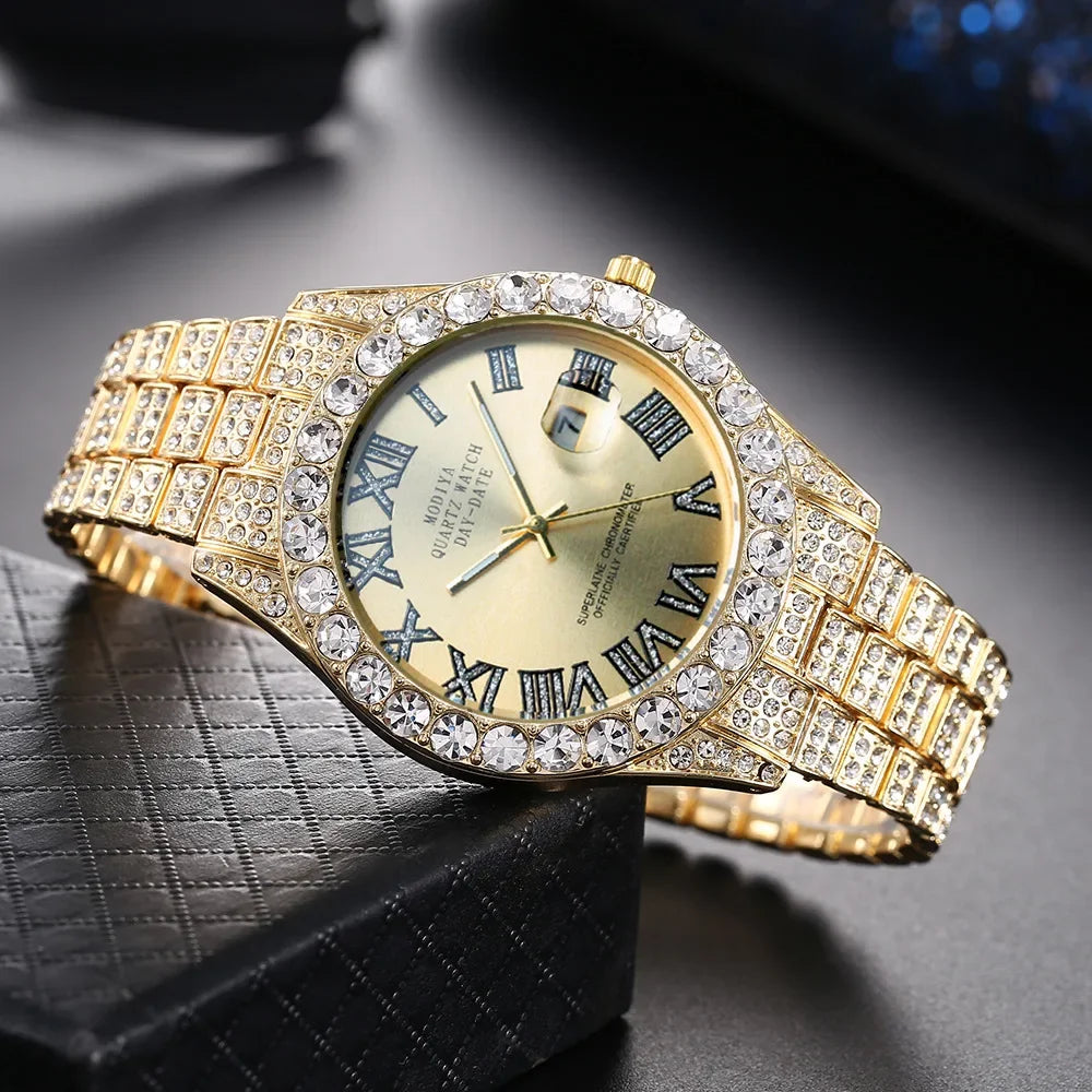 Maison Avelon Prestige Gold — Montre Homme Dorée Élégance Signature